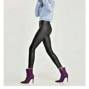 Zara faux leather skinny pants size EU34/US2